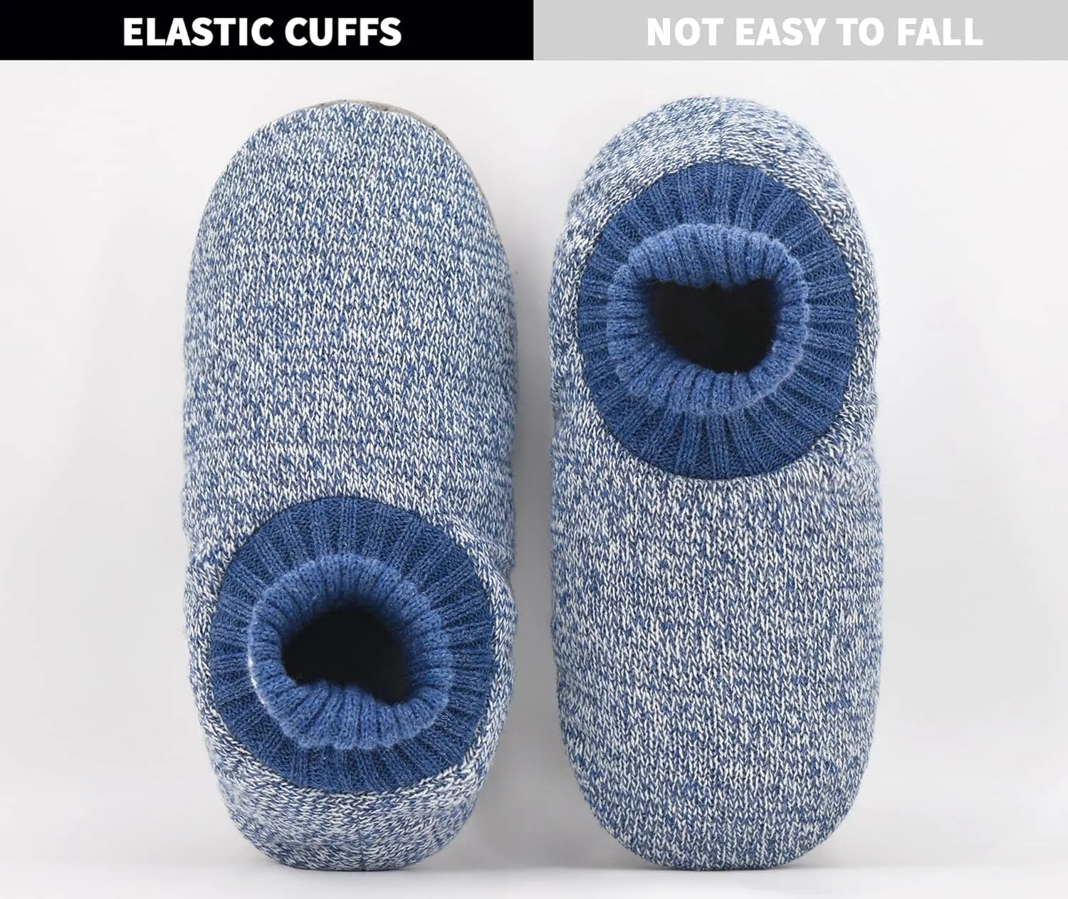 DICUIRD Men's Slippers Socks Autumn Winter Indoor Non-Skid House Slippers