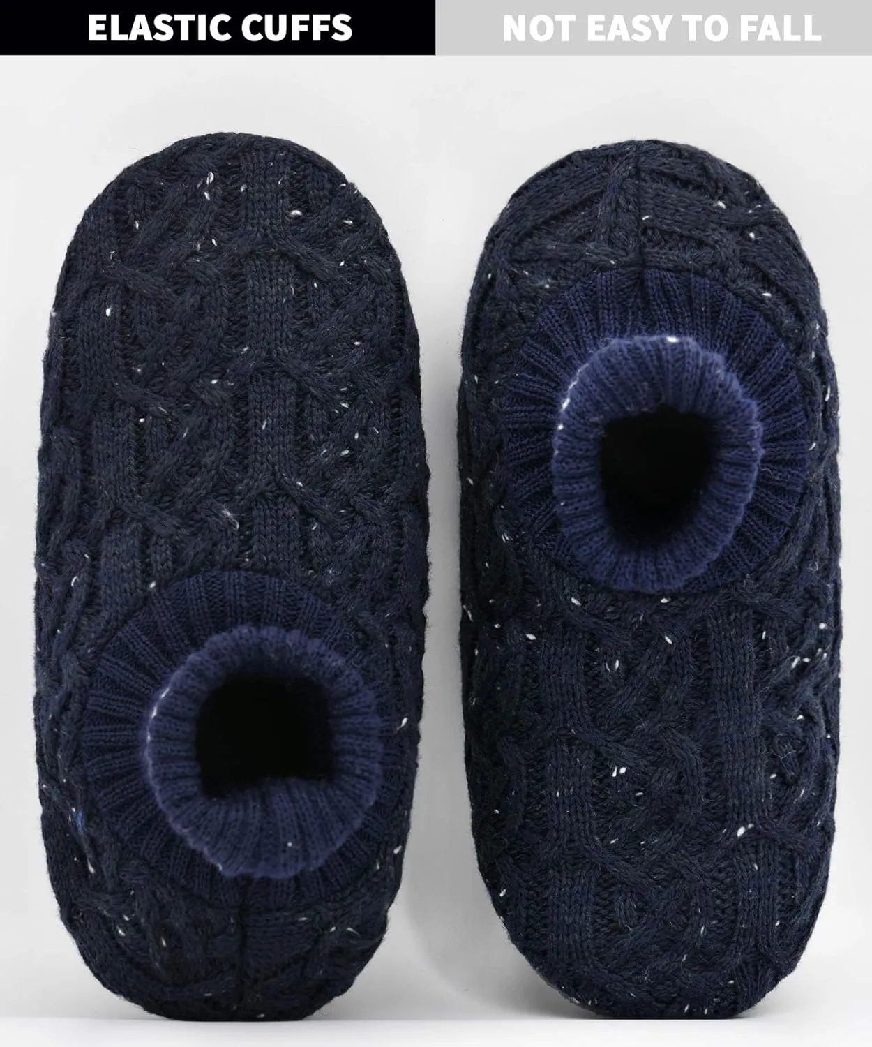 DICUIRD Men's Slippers Socks Autumn Winter Indoor Non-Skid House Slippers