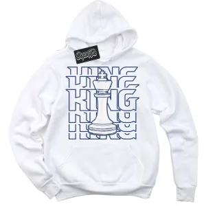 Diffused Blue 11s Sneaker Hoodie King Chess Graphic