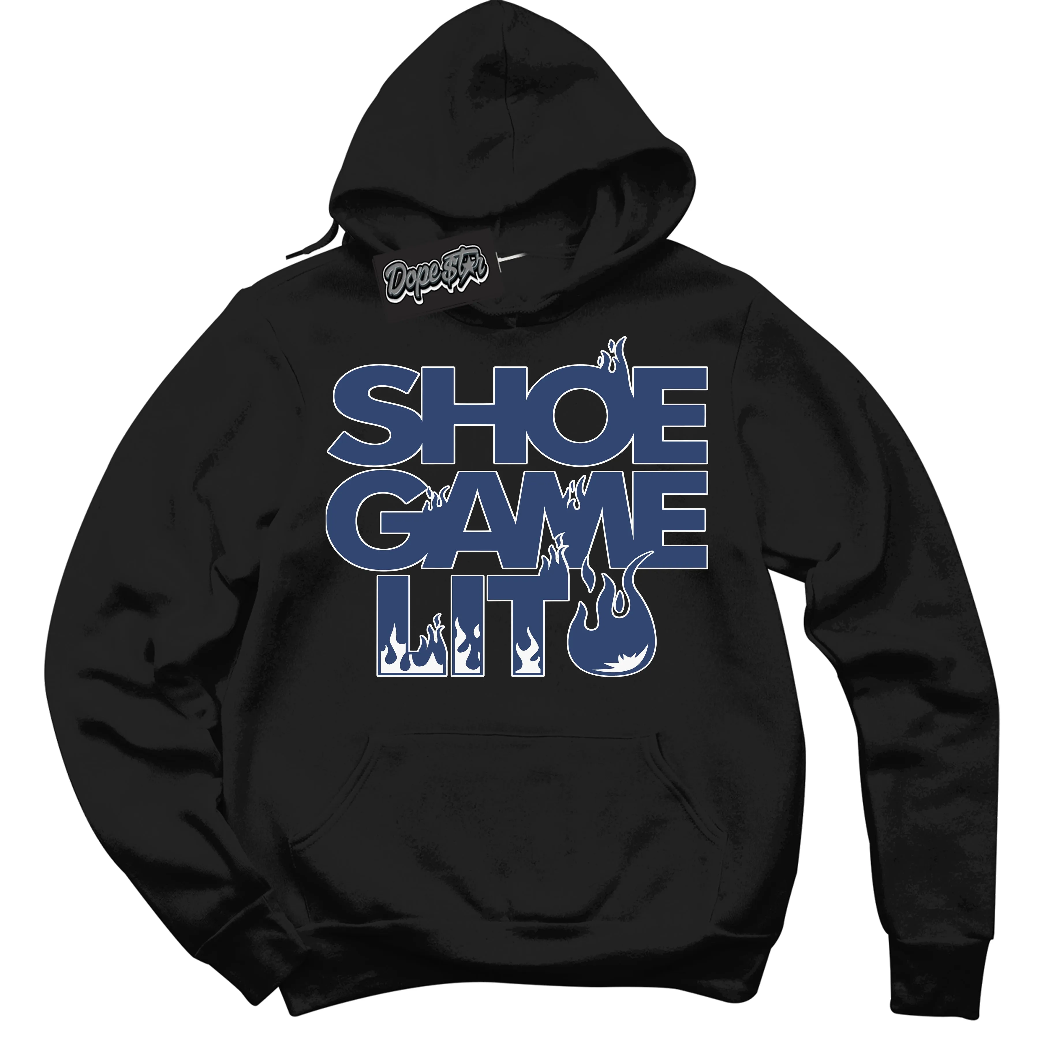 Diffused Blue 11s Sneaker Hoodie Shoe Game Lit Graphic
