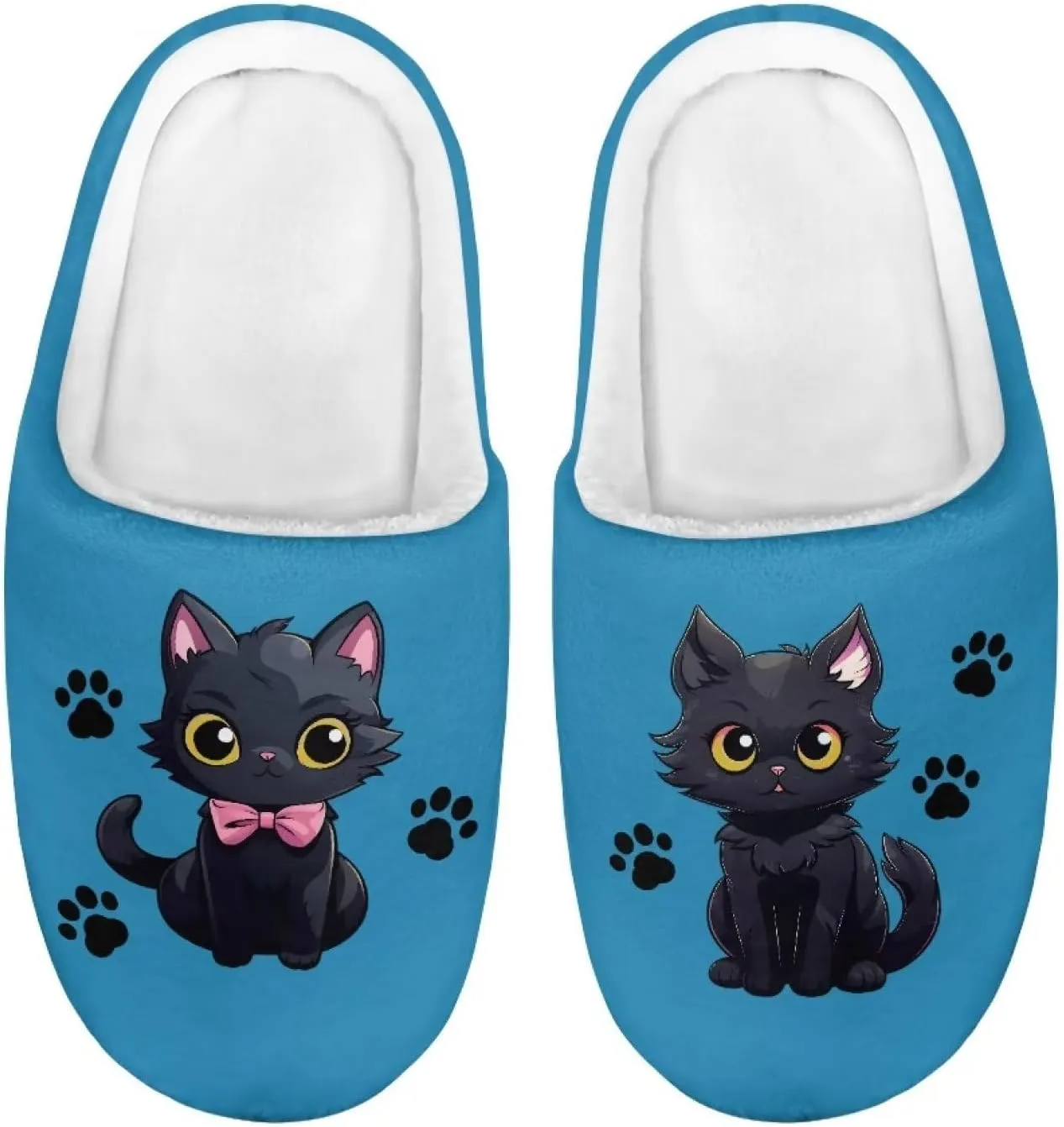 DISNIMO Boys Girls Cozy-House Bedroom Slippers Warm Plush Winter Cotton Slipper Kids Indoor Non-Slip Shoes 9-14.5