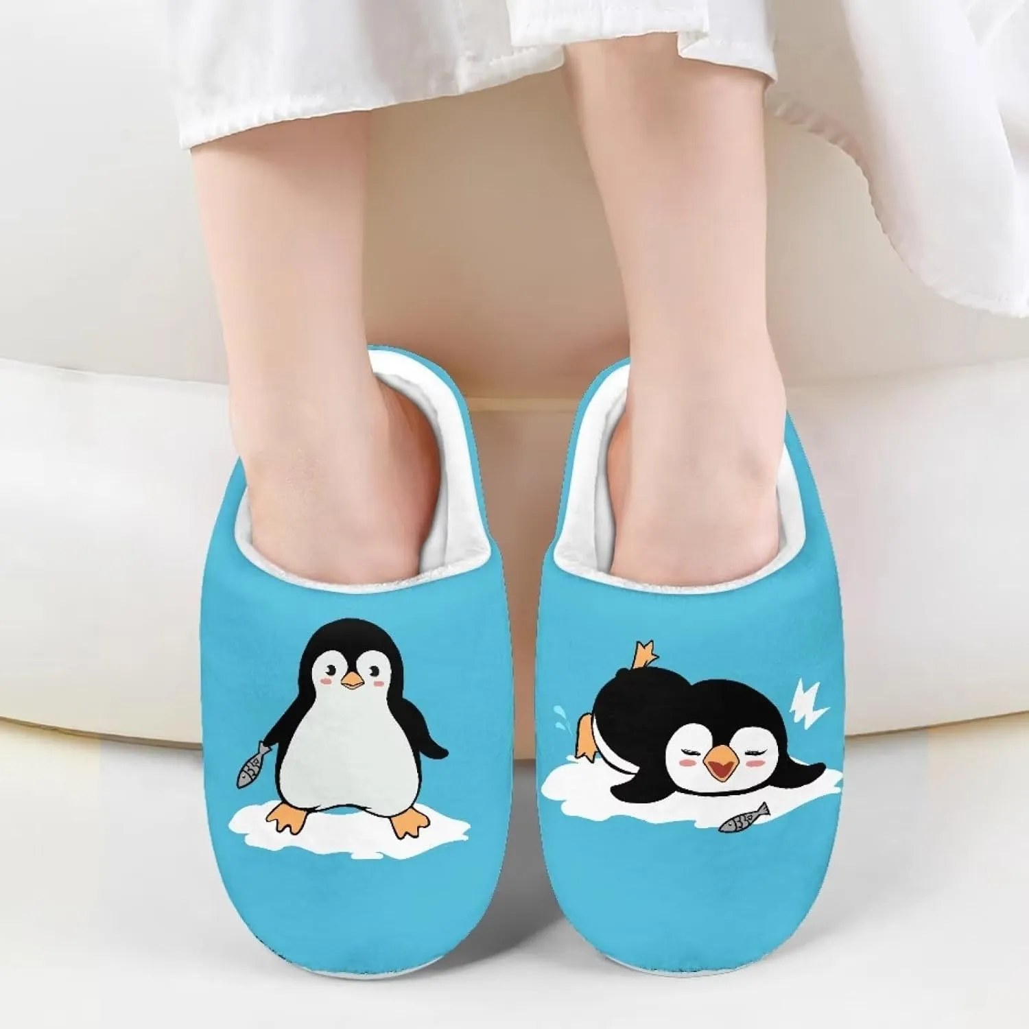 DISNIMO Boys Girls Cozy-House Slippers Warm Plush Winter Cotton Slipper Kids Indoor Non-Slip Shoes 9-14.5