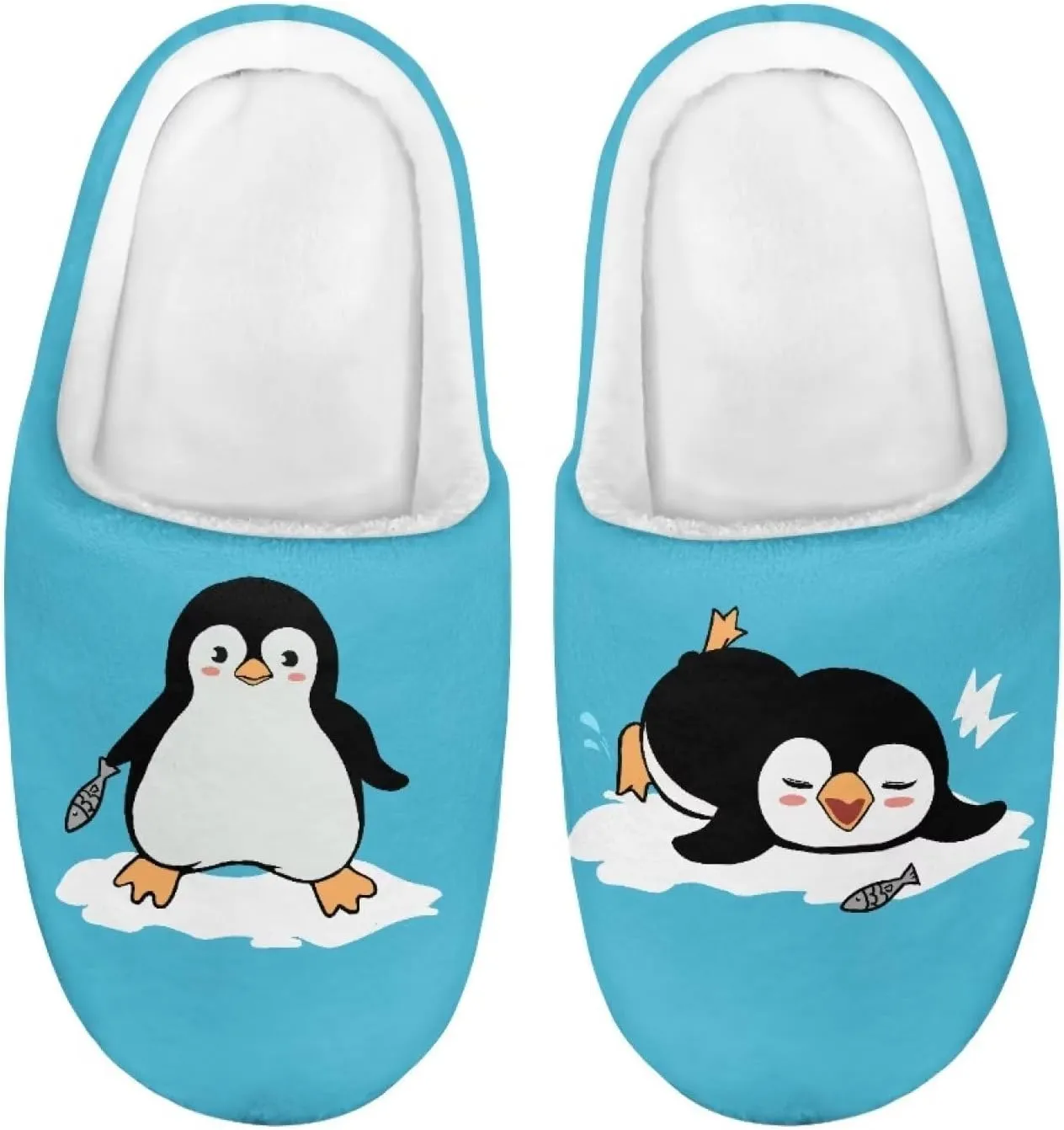 DISNIMO Boys Girls Cozy-House Slippers Warm Plush Winter Cotton Slipper Kids Indoor Non-Slip Shoes 9-14.5