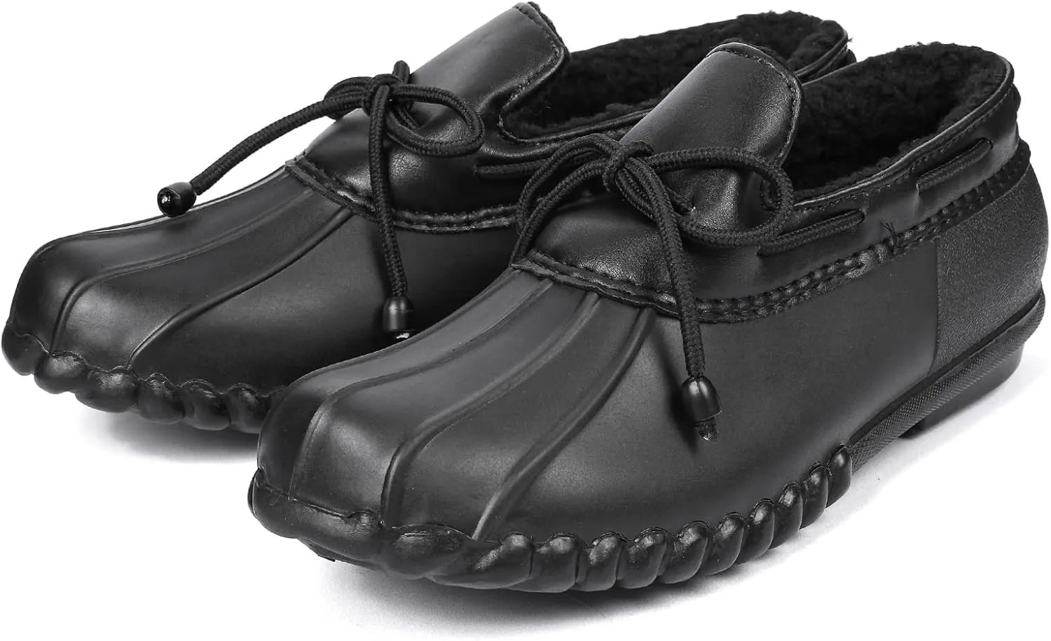 DKSUKO Snow Women's Waterpoof Loafer Shoes Slip On Flat Duck Shoe