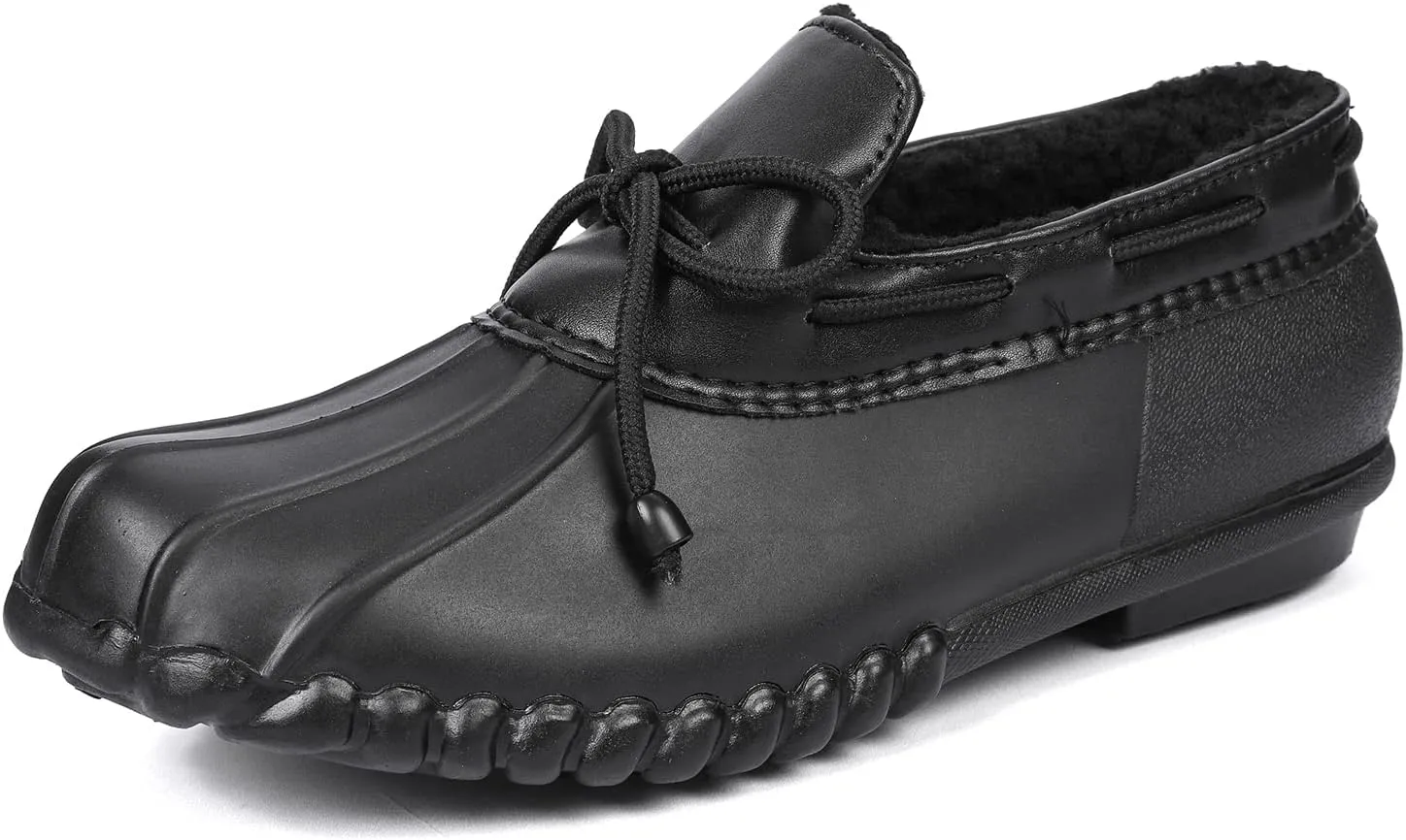 DKSUKO Snow Women's Waterpoof Loafer Shoes Slip On Flat Duck Shoe