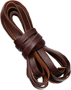 DOITOOL 10mm Smooth Genuine Leather Rope for DIY Jewelry for Bracelets Necklaces Anklets Handmade Luggage Strap (Real Cowhide)