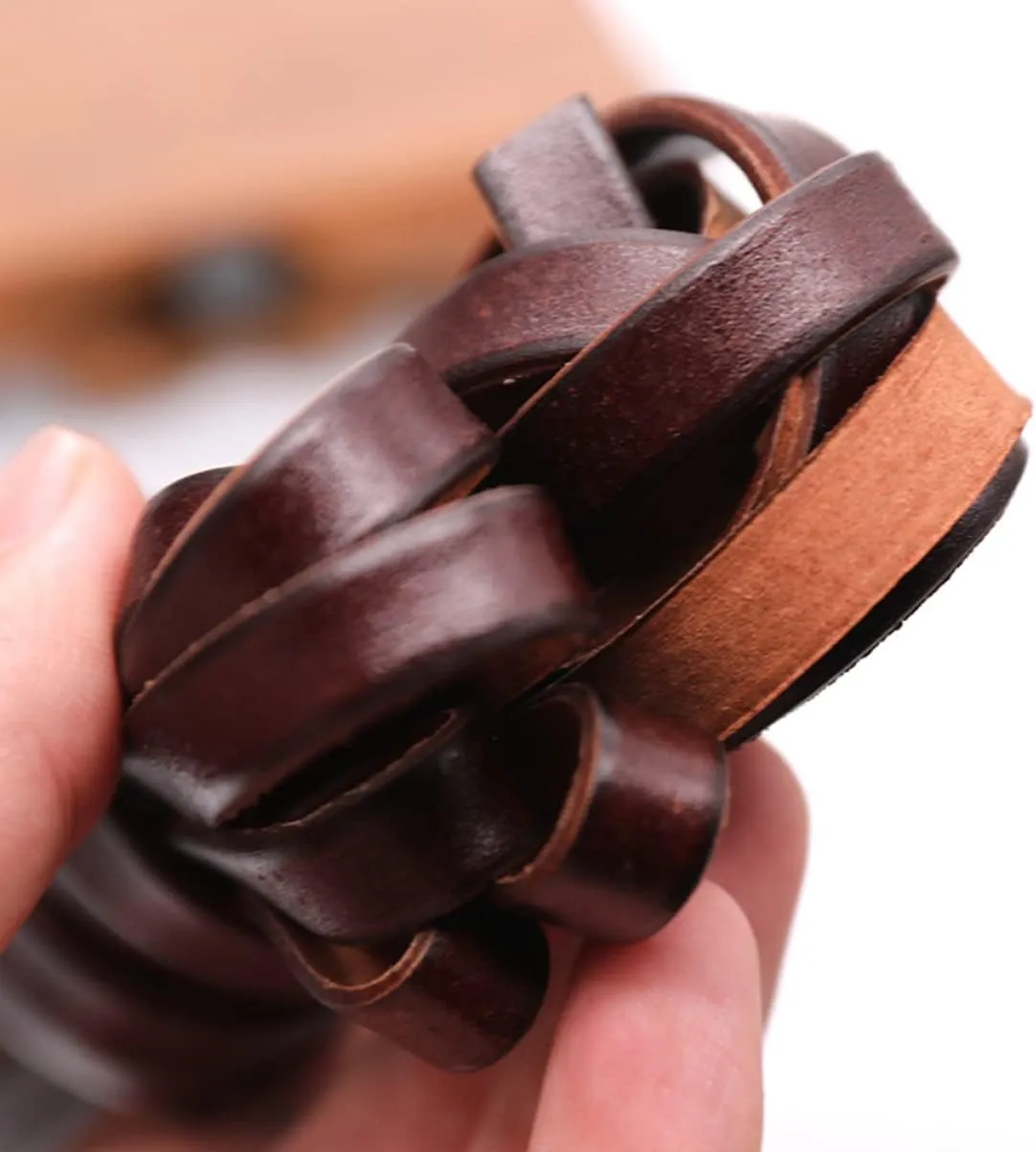 DOITOOL 10mm Smooth Genuine Leather Rope for DIY Jewelry for Bracelets Necklaces Anklets Handmade Luggage Strap (Real Cowhide)