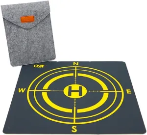 Double-Faced Drone Landing Apron, Drone Landing Pad Weighted Foldable Waterproof Helicopter Landing Pad for DJI FPV Mavic 2 /Mini SE