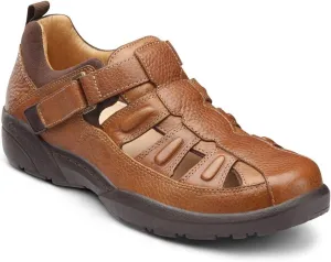 Dr. Comfort Fisherman Men's Therapeutic Diabetic Extra Depth Sandal: Chestnut 11.5 X-Wide (3E/4E)