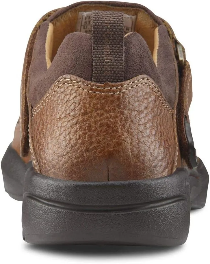Dr. Comfort Fisherman Men's Therapeutic Diabetic Extra Depth Sandal: Chestnut 11.5 X-Wide (3E/4E)