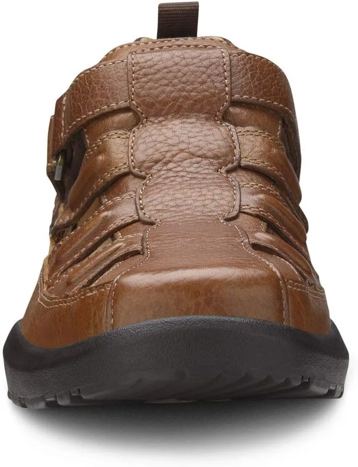 Dr. Comfort Fisherman Men's Therapeutic Diabetic Extra Depth Sandal: Chestnut 11.5 X-Wide (3E/4E)