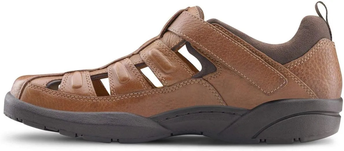 Dr. Comfort Fisherman Men's Therapeutic Diabetic Extra Depth Sandal: Chestnut 11.5 X-Wide (3E/4E)