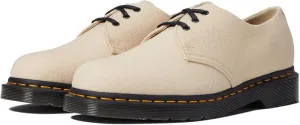Dr. Martens Unisex 1461 Loafer Flat, Warmsand Natural Canvas, 8 US Women