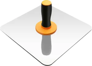 Drywall Hawk - 12 inch Aluminum Plaster Hawk Mortar Board Holder With Ergonomics Handle Smooth Edges Round Corners Design, Professional Stucco Plaster Tool