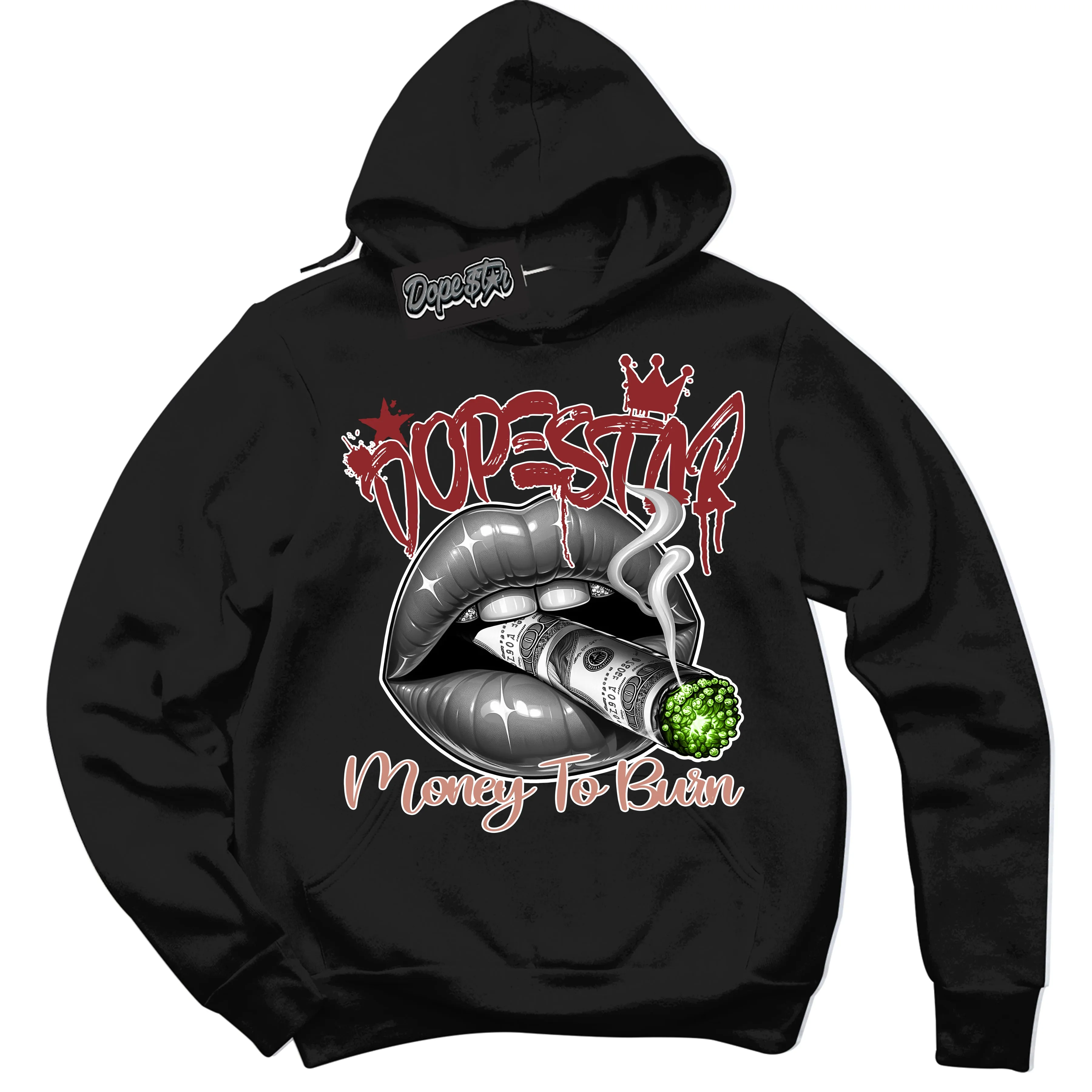 Dune Red 13s Sneaker Hoodie Money To Burn Graphic