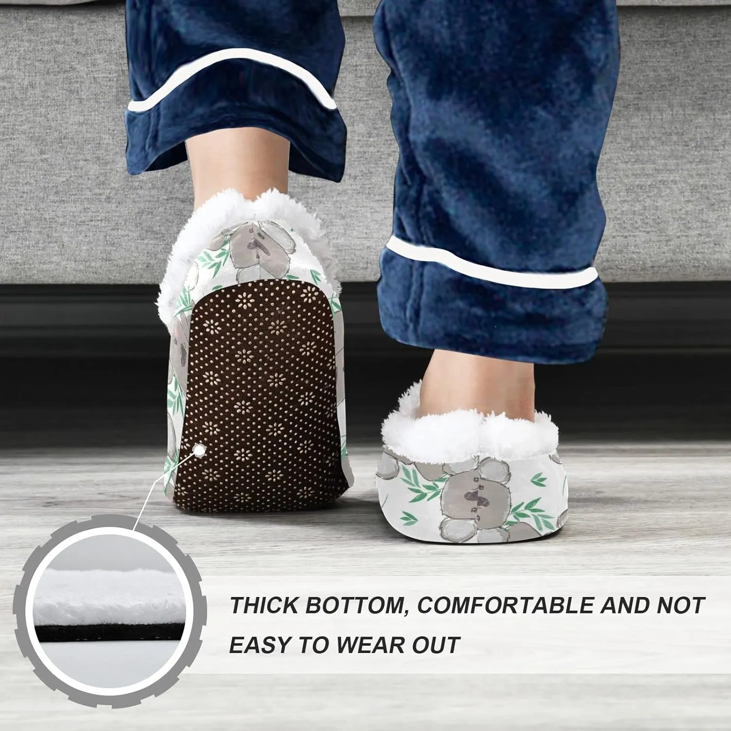 Dussdil Kid's Boy's Girl's Winter Slippers Spa Travel House Slipper Shoes Warm Soft Memory Foam Slipper Non Slip for Guest Home Living Room Bedroom Slippers