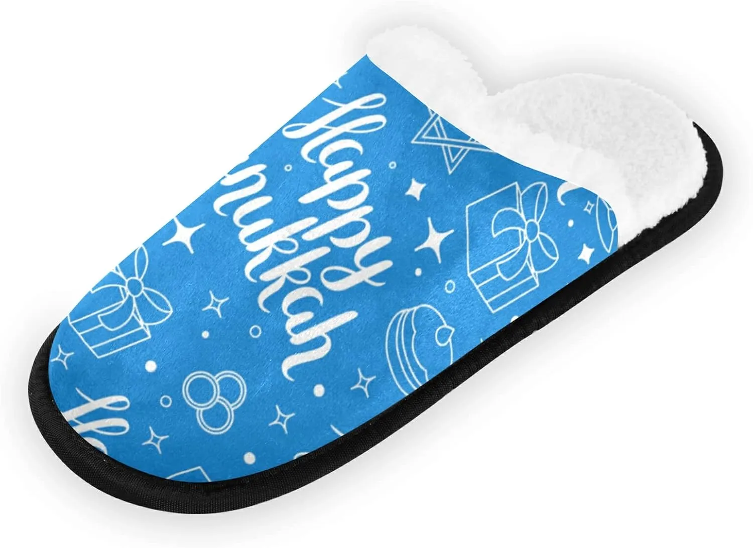 Dussdil Women's Men's Winter Spa Slippers Home House Slippers Shoes Memory Foam Closed Toe Slipper Non Slip for Women Men Hotel Bedroom Travel Shoes
