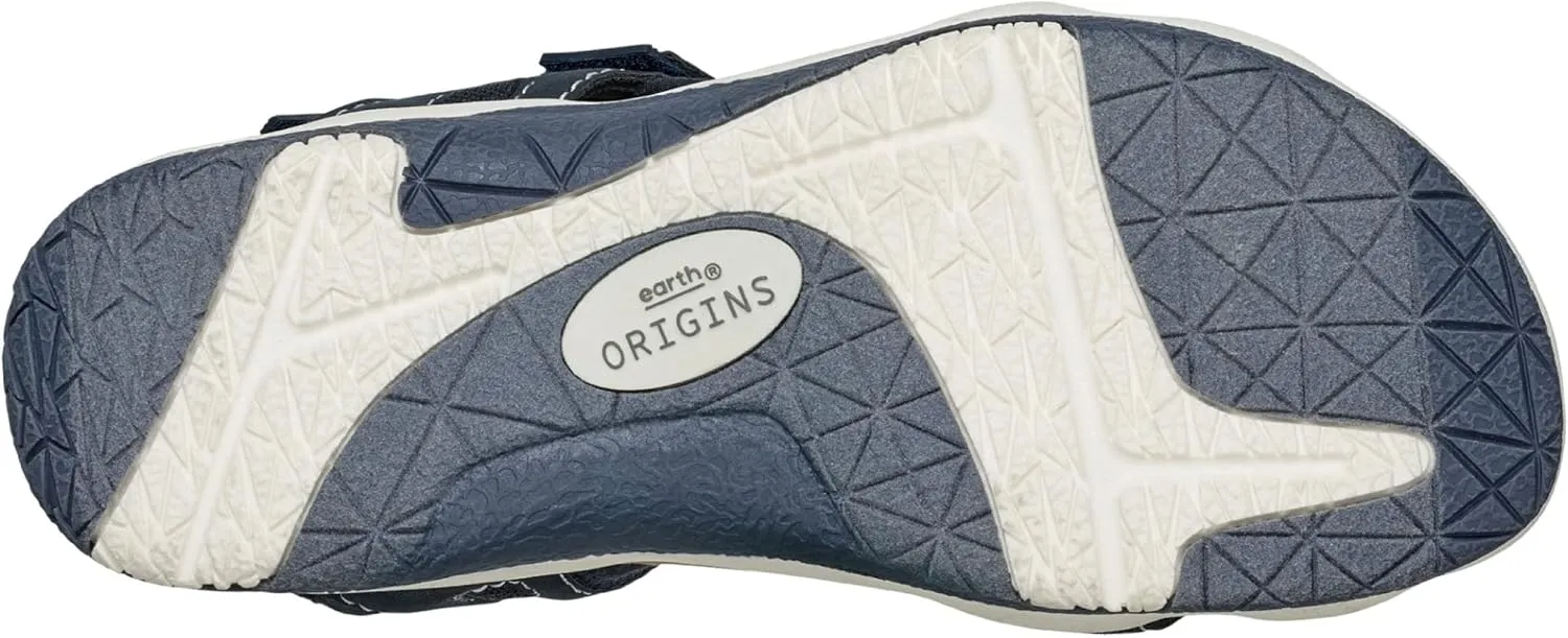 Earth Origins Women’s Skylar Sandal I Slip Resistant, Suede Sandals for Everyday
