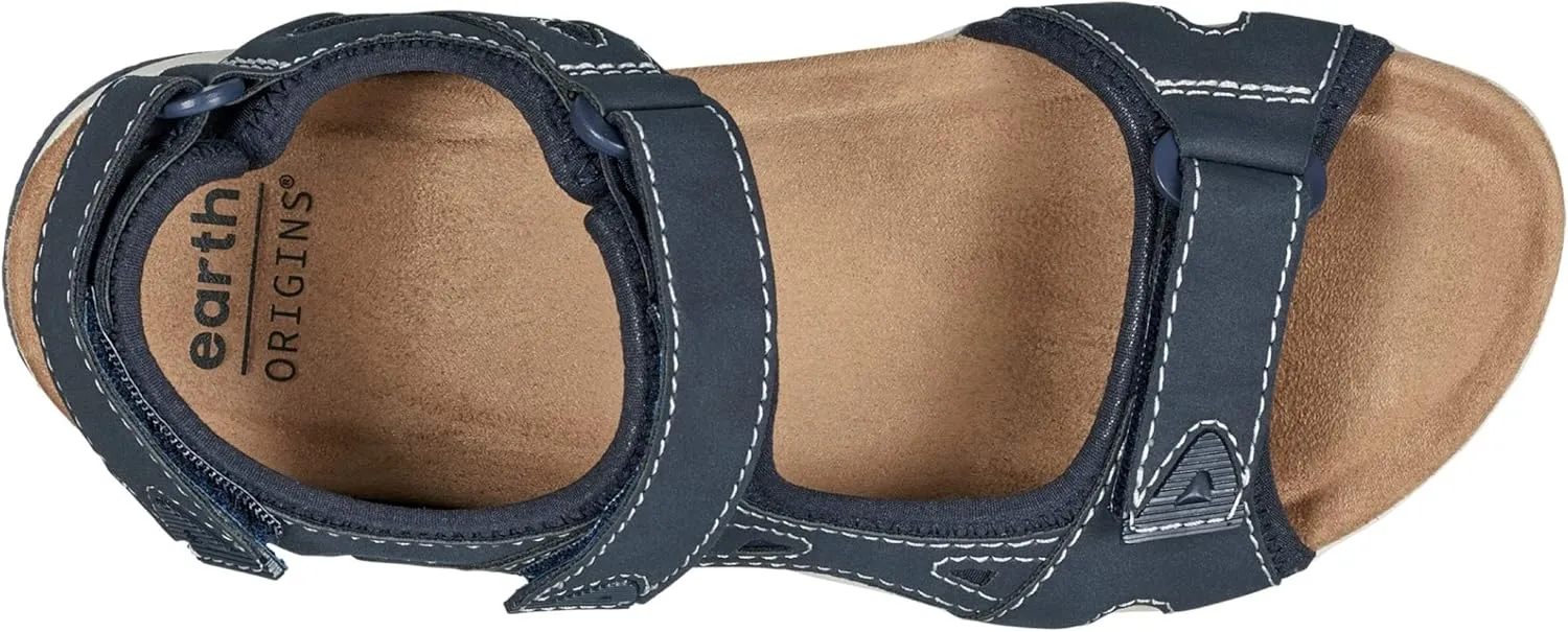 Earth Origins Women’s Skylar Sandal I Slip Resistant, Suede Sandals for Everyday