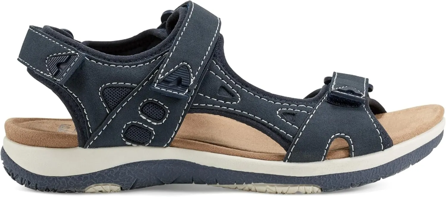 Earth Origins Women’s Skylar Sandal I Slip Resistant, Suede Sandals for Everyday