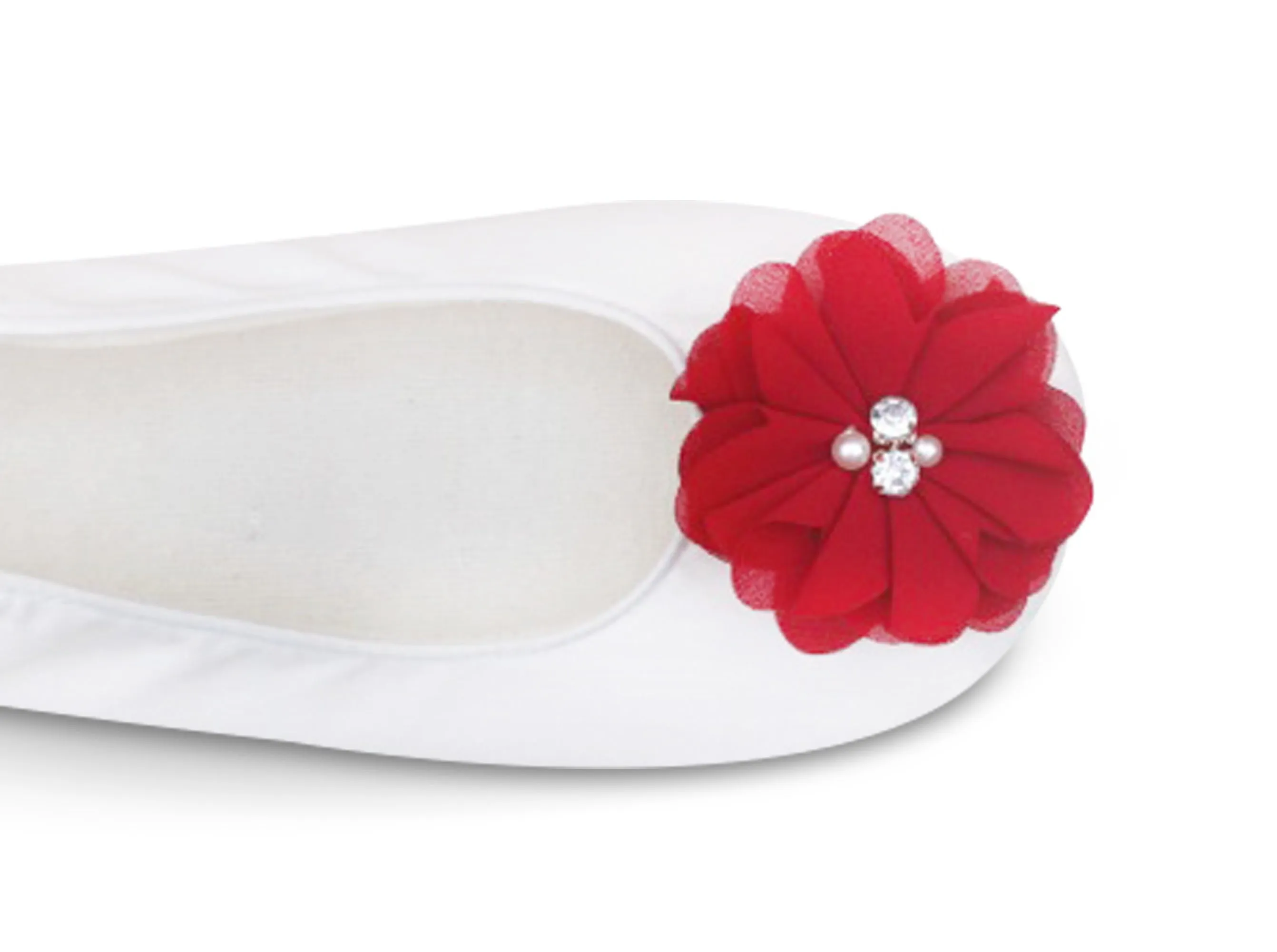 Elegant Ruby Bridesmaid Slippers