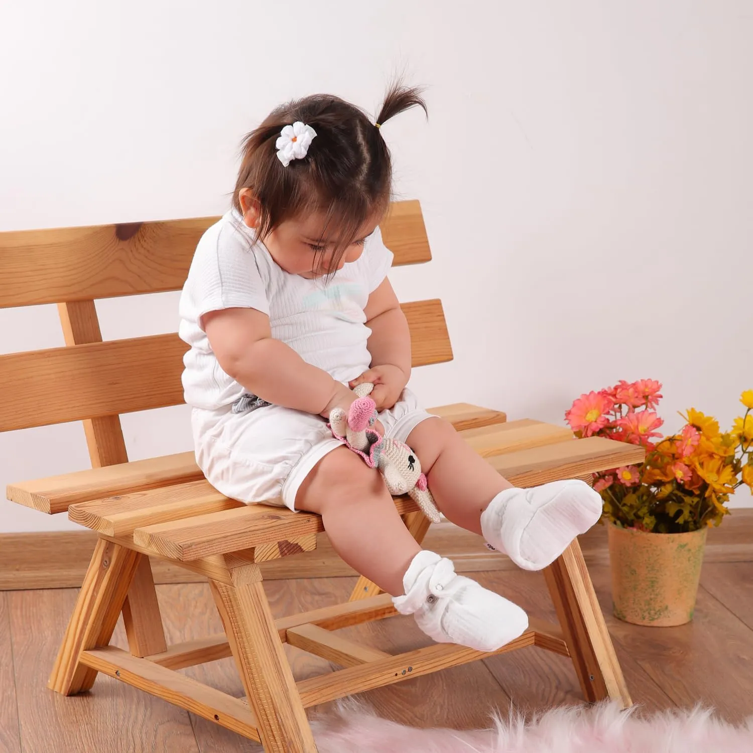 Ella Bonna Baby Booties Organic Cotton Muslin Newborn Baby Slippers Baby Boy Booties, Infant Girl Booties, 6-12 months, 0-6 Months, 12-18 Months, 0-3 Months, 18-24 Months, Toddler Shoes