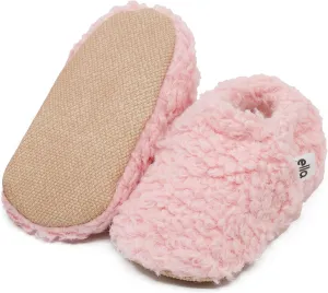 Ella Bonna Unisex Teddy Baby Booties Cotton Newborn Baby Socks Slipper Toddler Shoes, Infant Baby Girl Booties, Boy Socks