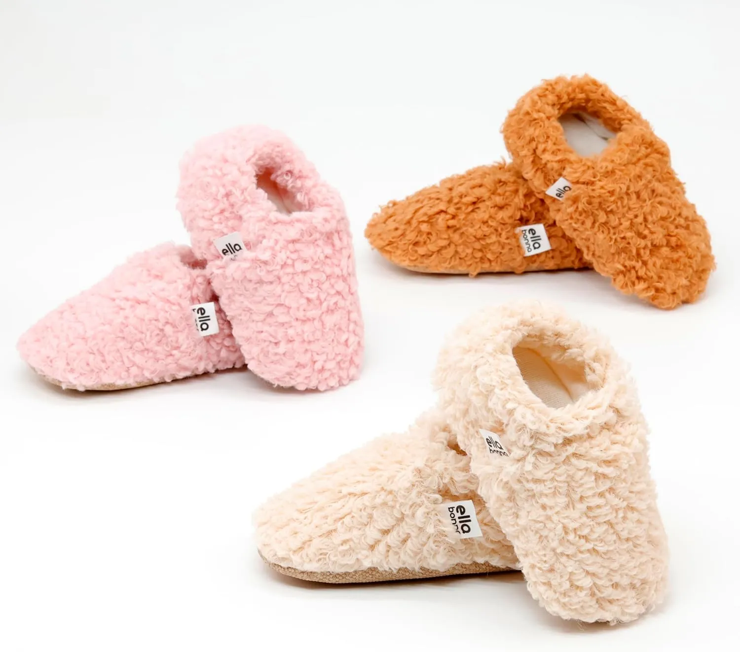 Ella Bonna Unisex Teddy Baby Booties Cotton Newborn Baby Socks Slipper Toddler Shoes, Infant Baby Girl Booties, Boy Socks