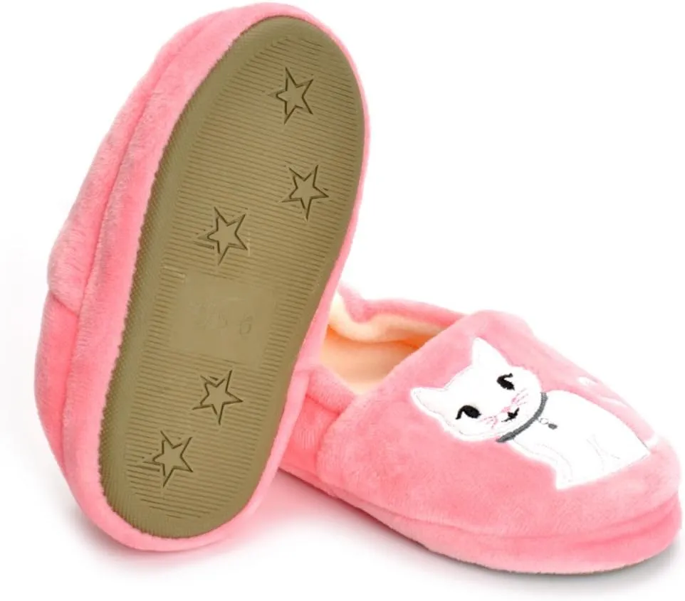 ESTAMICO Girls Boys Slippers Kids Warm Soft Boot Slipper