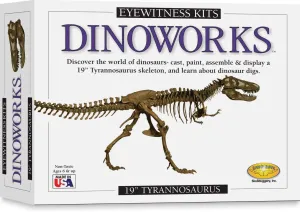 Eyewitness Kits Perfect Cast Dinoworks 19" Tyrannosaurus Rex Cast, Paint, Display and Learn Craft Kit