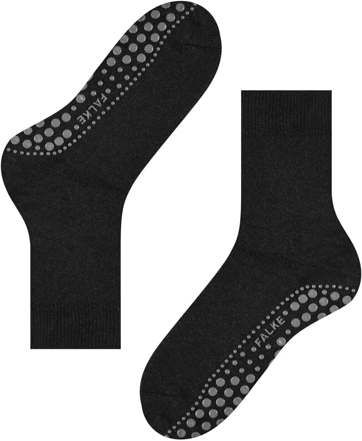 FALKE Men's Homepads Slipper Socks, Wool Cotton, Sole Grips, 1 Pair