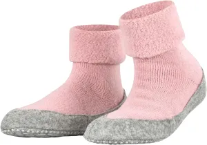 FALKE Women's W HP Cosyshoe Slipper Sock Merino Wool Grey Pink White 1 Pair, 6.5-7.5