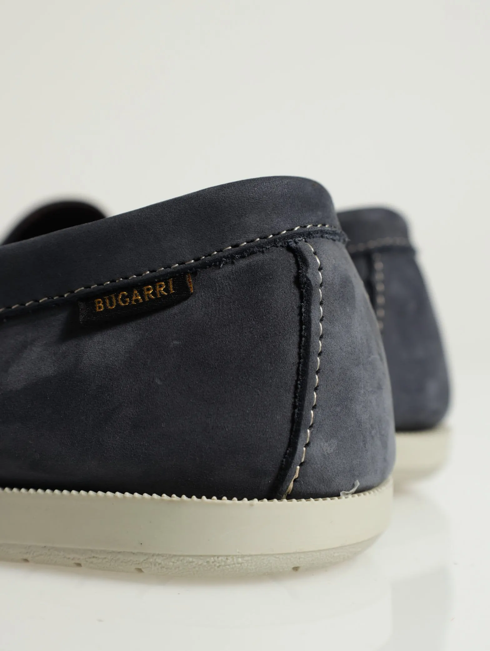 Fashion Nubuck Penny Mocc Boat Shoe - Navy
