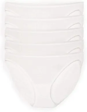 Felina Smooth Low Rise Bikini Panties - Seamless Underwear for Women, Panties for Women (5-Pack)