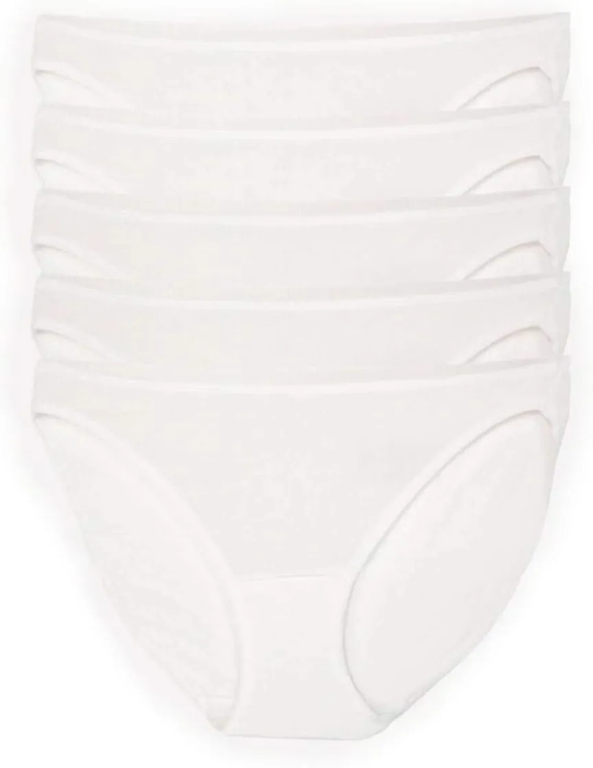 Felina Smooth Low Rise Bikini Panties - Seamless Underwear for Women, Panties for Women (5-Pack)