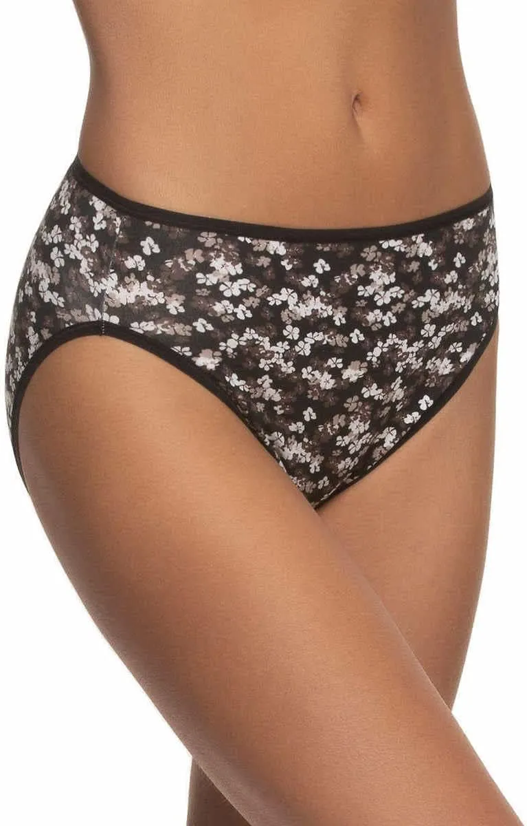 Felina Womens 8 Pack Cotton Modal Stretch Hi-Cut Brief
