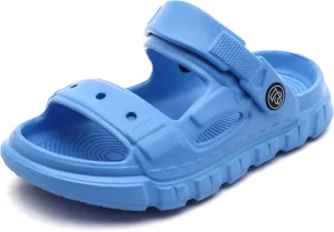 Femizee Kids 2-in-1 Sandals and Slides for Boys & Girls Lightweight Waterproof Slip-On Sandals Summer Water Shoes for Beach Pool Garden Play