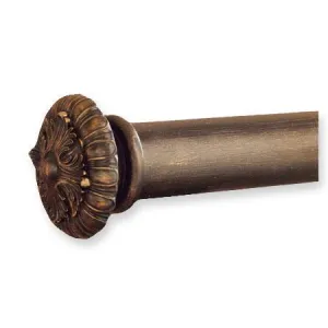 Finial Company Smooth Wood Pole (Flat Black)