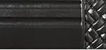 Finial Company Smooth Wood Pole (Flat Black)