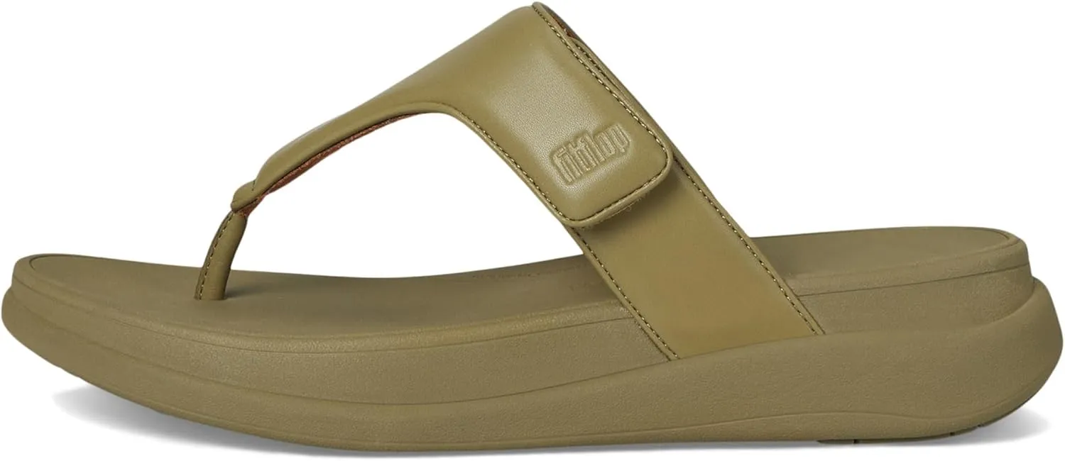 FitFlop Women's F-Mode Go Adjustable Flatform Toe-Post Sandals Wedge