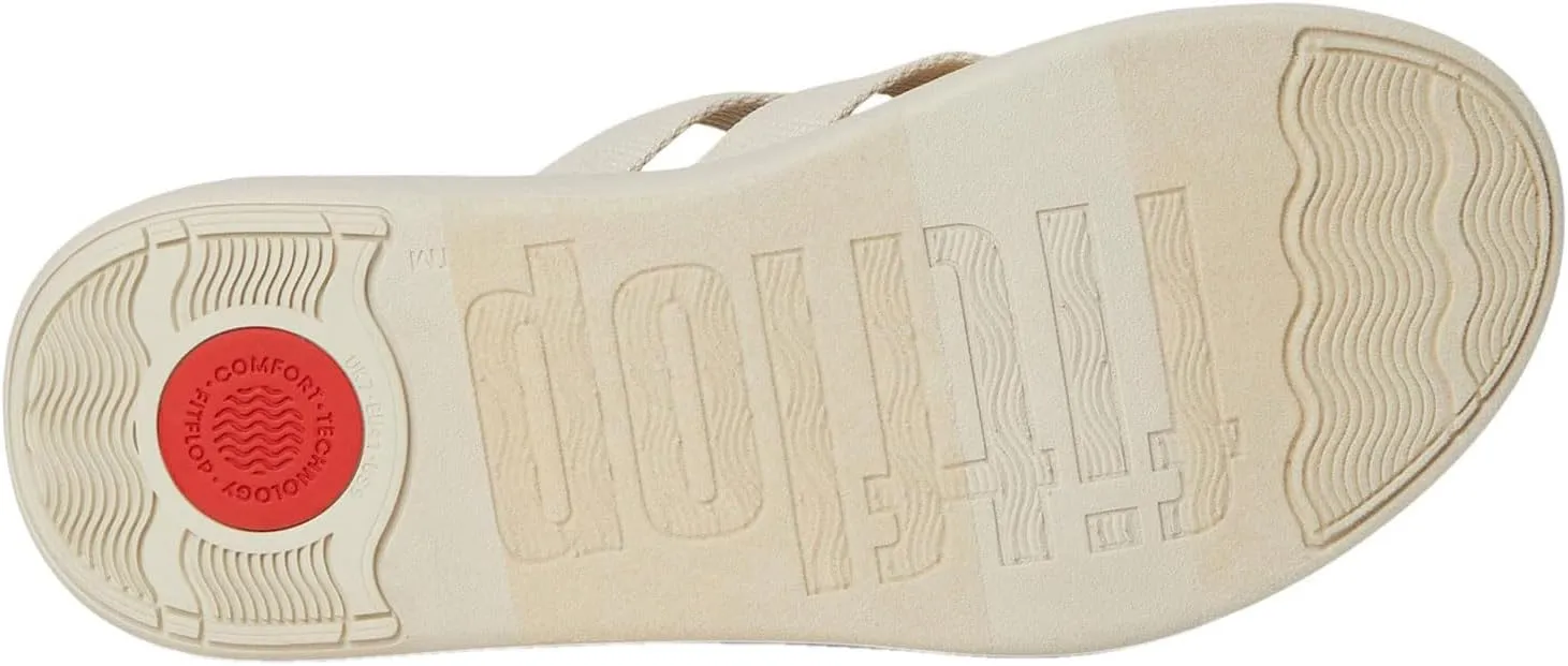 FitFlop Women's F-Mode Go Webbing Flatform Strappy Slides Wedge Sandal