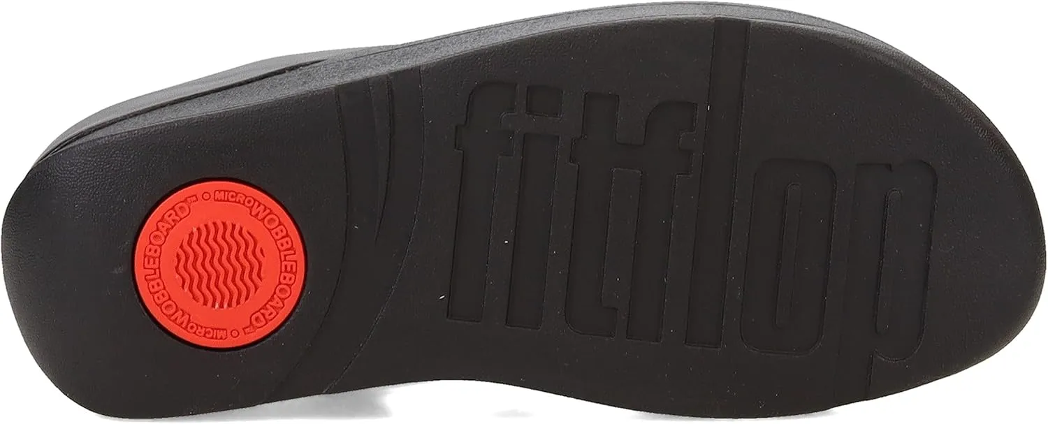 FitFlop Women's Gracie Rubber-Buckle Leather Toe-Post Sandals
