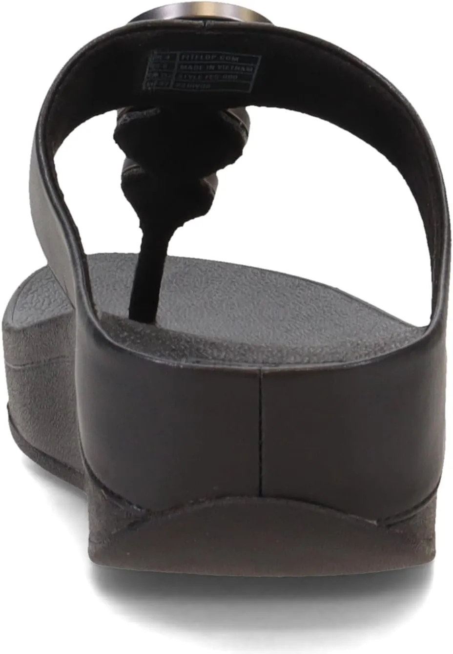 FitFlop Women's Gracie Rubber-Buckle Leather Toe-Post Sandals