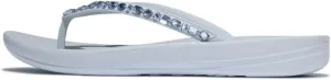 FitFlop Women's Iqushion Multi-Crystal Ergonomic Flip-Flops Wedge Sandal