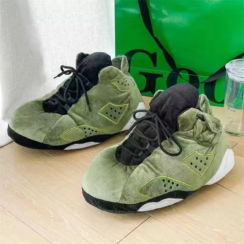Fits Most Eu 36-43 Winter Indoor Cotton Shoes Woman Warmth Home Slippers
