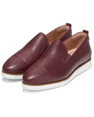 Flat Loafers Slip Ambition Pointed Shoes On Grand Cole Haan Waterproof Toe Bloodstone/Ivory Optimized
