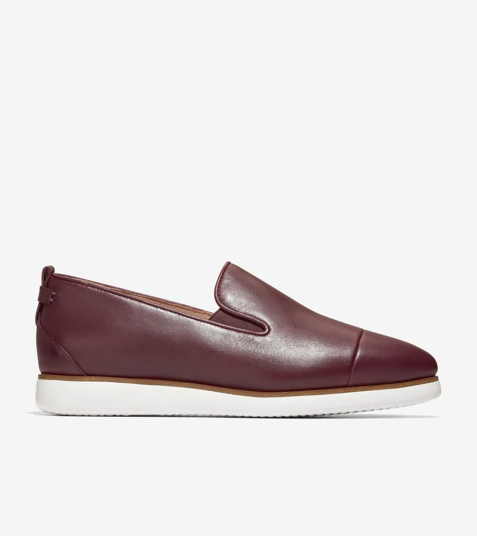 Flat Loafers Slip Ambition Pointed Shoes On Grand Cole Haan Waterproof Toe Bloodstone/Ivory Optimized