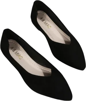 Floerns Women's Flat Shoes Pointed Toe Slip on Dressy Casual Ballet Flats