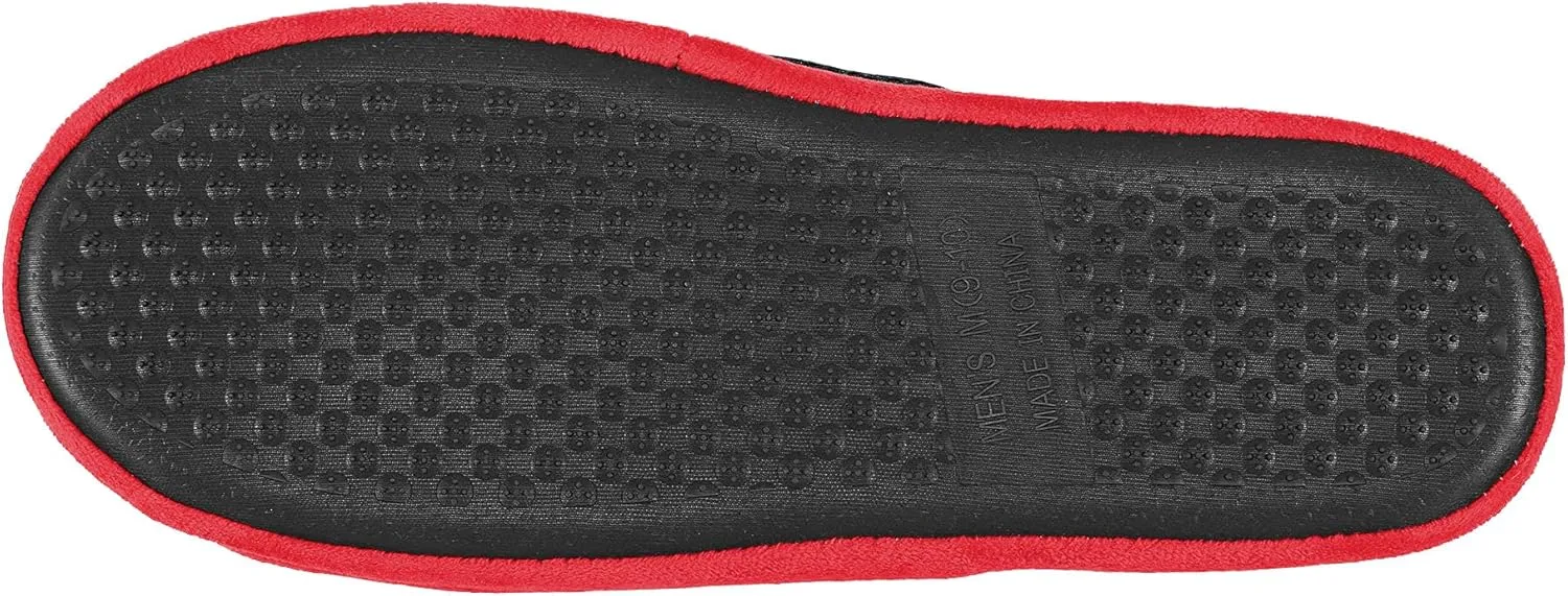 FOCO Men's NFL Team Logo Staycation Plush House Shoes Slide Slippers
