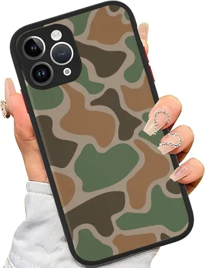for iPhone 11 Case - Magnetic case [Compatible with MagSafe]- Cute FrogSkin Timber Duck Camo Vintage Camouflage Phone Case for Girls Boys Man (for iPhone 11)